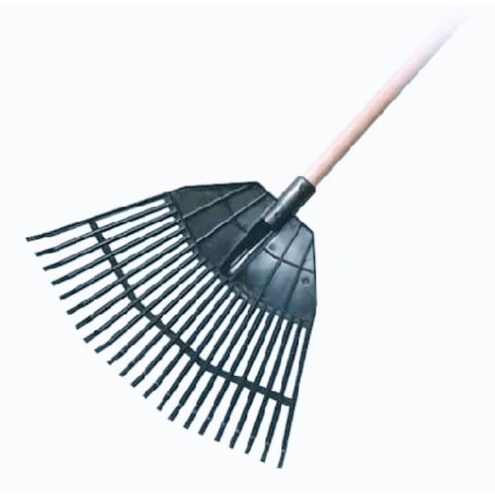 RASTELO PLASTICO COM CABO PARA GRAMAS 22 DENTES