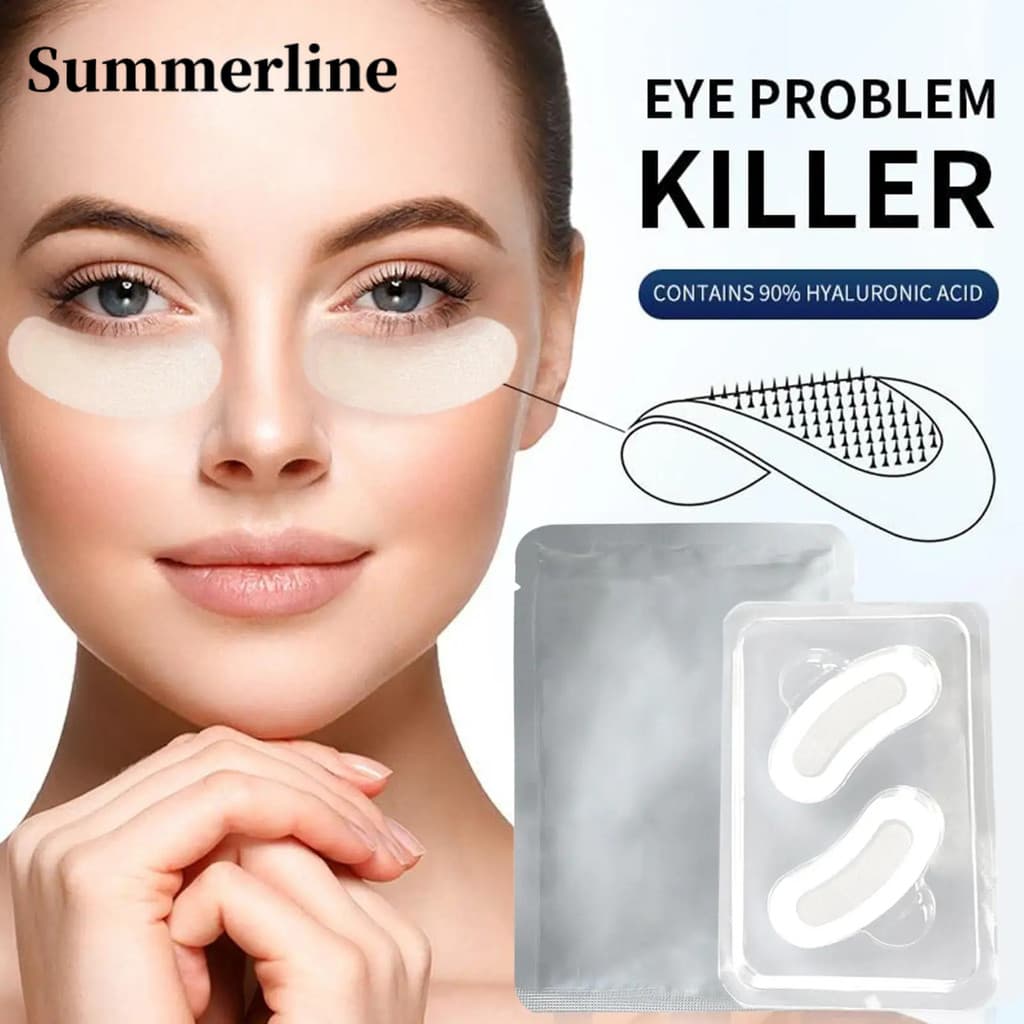 Remover Rugas Linhas Finas Micro-Agulha Olho Sob Remendo-Ácido Hialurônico Máscara Para Os Olhos Cuidados De Beleza Pele