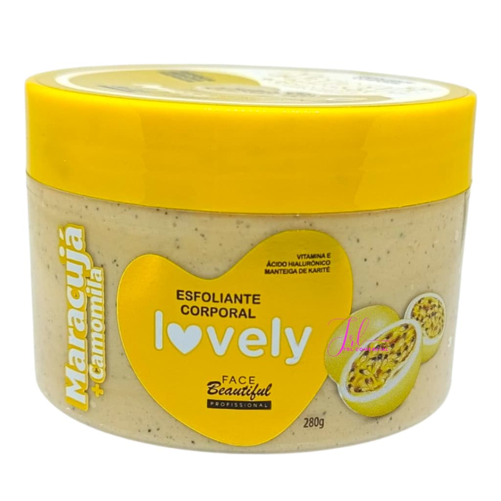 Esfoliante Corporal Lovely Maracujá + Camomila 280g Kit C/ 2