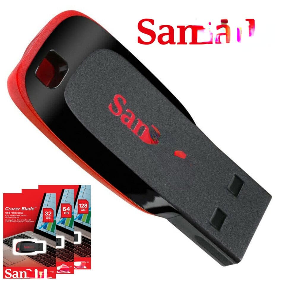 Unidade Flash USB SD CZ50 128GB 256GB 64GB 32GB 16GB 8GB 4GB Pen Drive 2.0 Pendrive Memória Vara