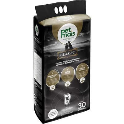 Tapete Higiênico Petmais Classic Super Premium - 30 unidades - 90x60cm