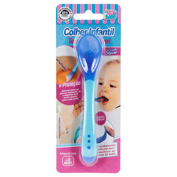Colher Infantil Termo Sensível Art Baby