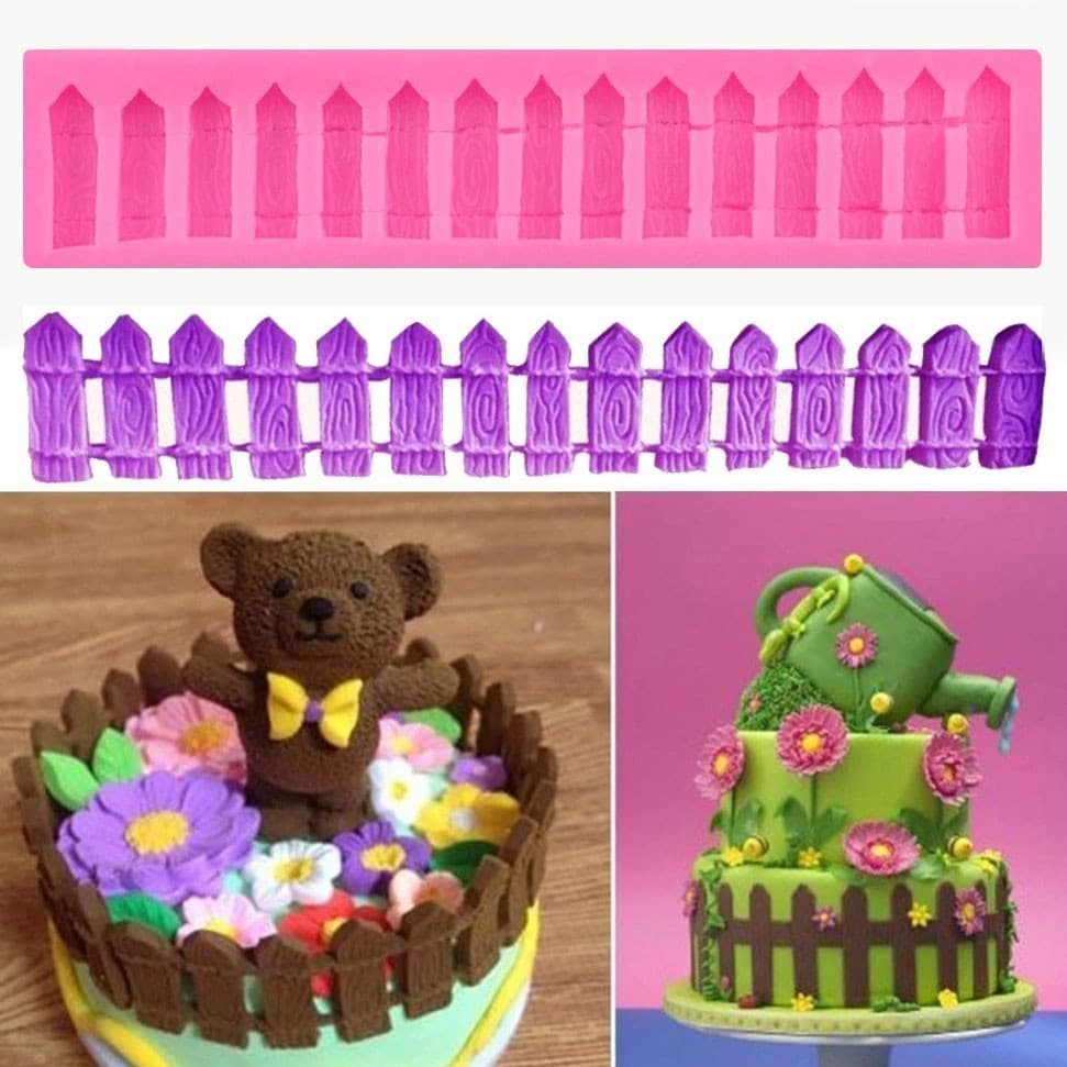 Molde de Silicone Cerca Cercadinho Confeitaria Artesanato