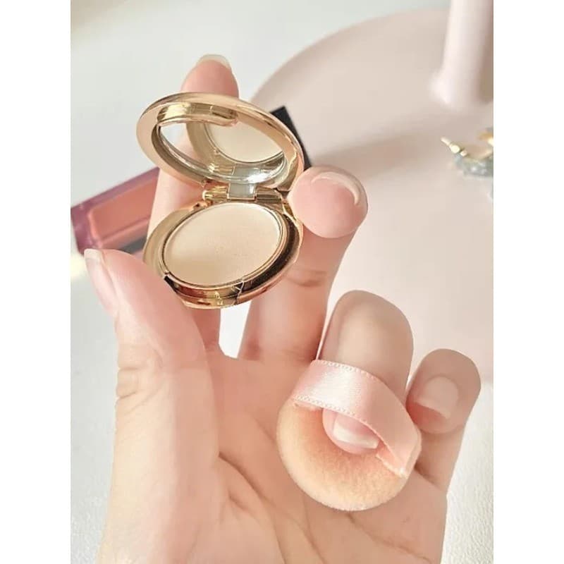 Mini Pó De Seco Para Polegar Controle De Óleo De Longa Duração Mate Portátil Maquiagem Feminina