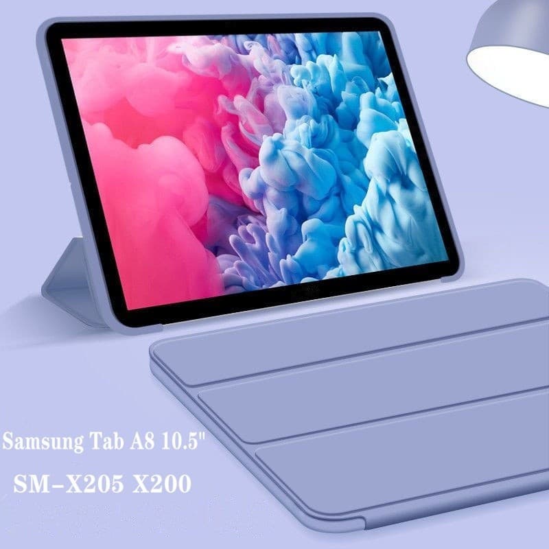 Para Samsung Galaxy Tab A8 10,5 " (2021) SM-X200 X205 Caixa De Proteção Magnética Suporte Magnético Tablet Slim Smart Case Capa Traseira Macia