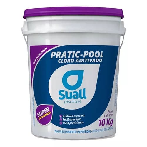CLORO PARA PISCINA 10KG SUALL PRATIC POOL LIMPEZA PISCINA
