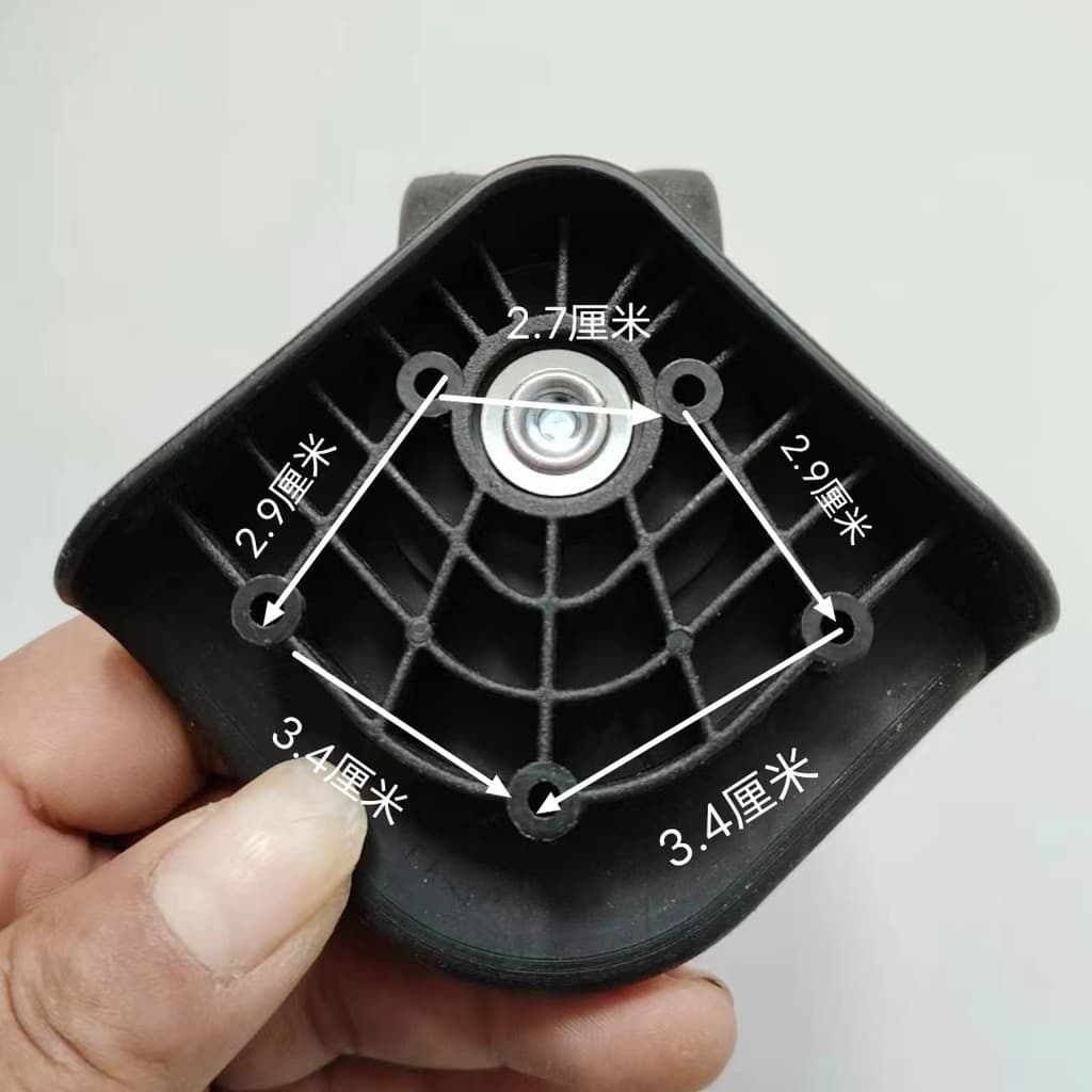 Acessórios para bagagem de viagem: rodas universais para bagagem, rodas silenciosas e resistentes ao desgaste de oito gr