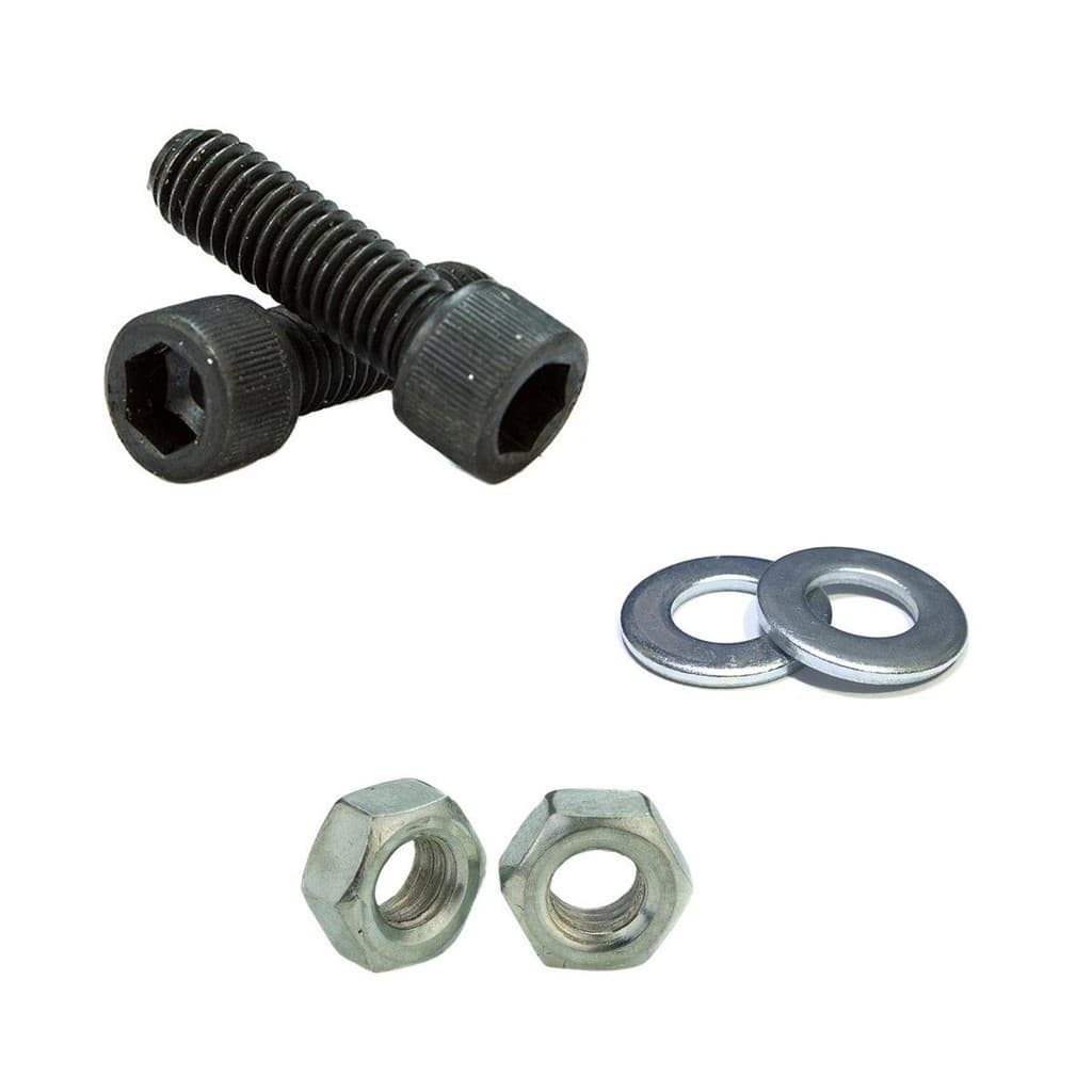 10 Parafusos Allen Cilíndrica M6 x 30 Com Porca e Arruela