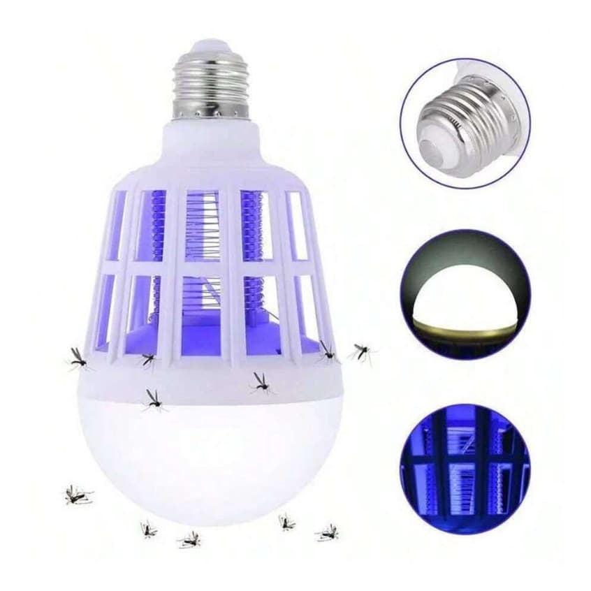 Lâmpada Luz Led 15 watts Mata Mosquito Pernilongo Bivolt