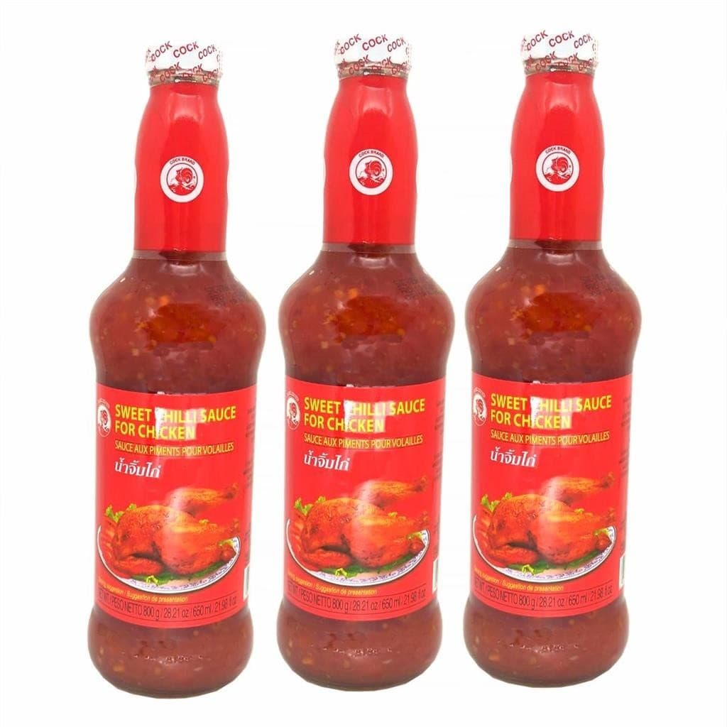 Molho Agridoce Sweet Chilli Sauce 650ml Cock (Kit com 3)