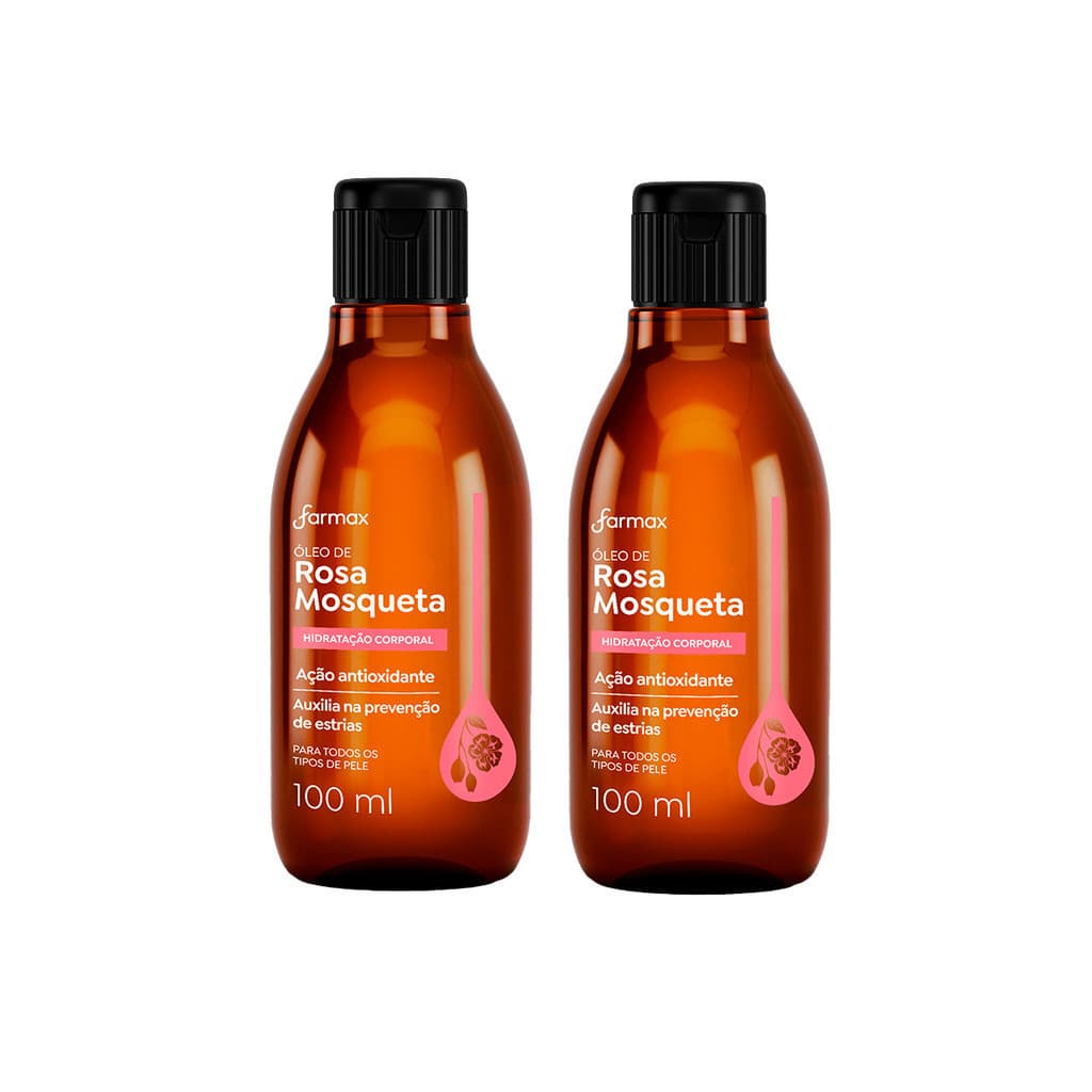 Farmax Kit 2un Óleo Rosa Mosqueta - 100ml