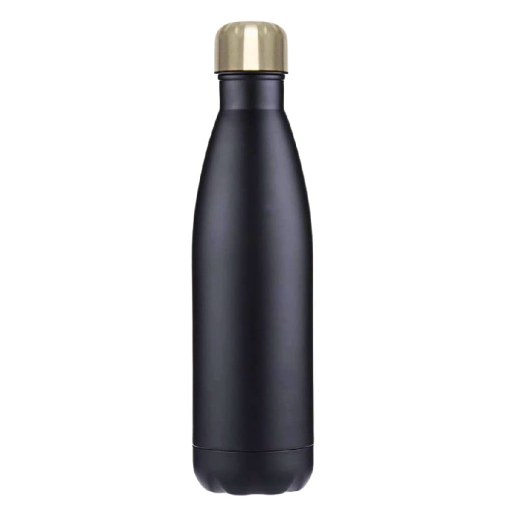 Garrafa de Inox 750ml Preta Água Academia Esportes Hidratar