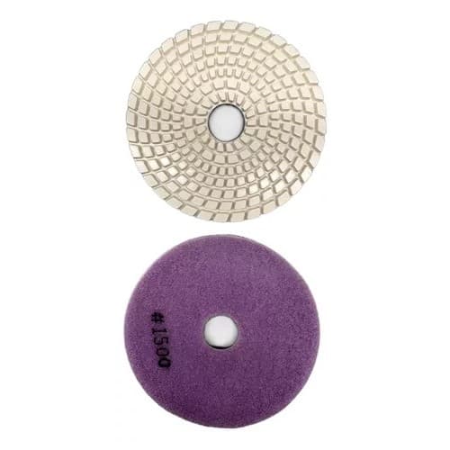 Lixa Branca Diamantada Tipo Velcro 4" Grão 1500