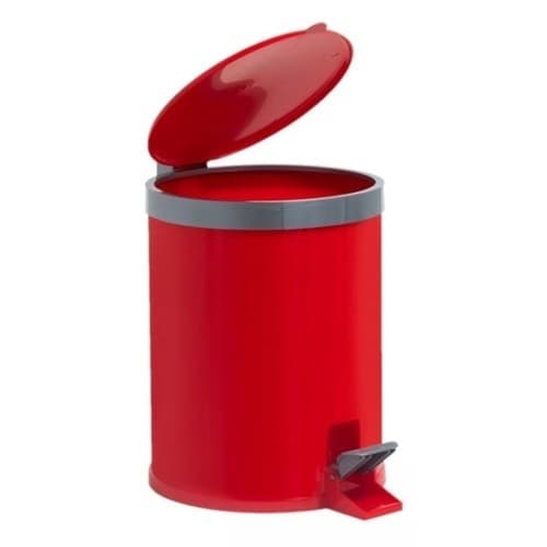 Lixeira Viel PP C/Pedal 05L. Vermelha - 3486
