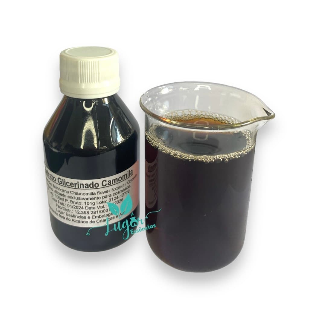 Extrato Glicerinado Camomila 100ml - Uso Cosmético.