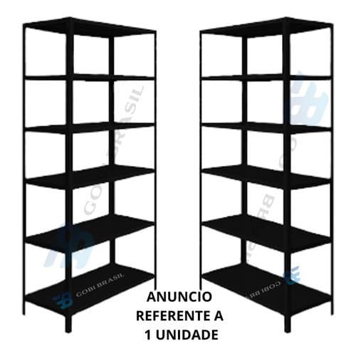 Estante 6 Prateleiras Multiuso De Aço Estante Livros Quarto Cozinha Plantas