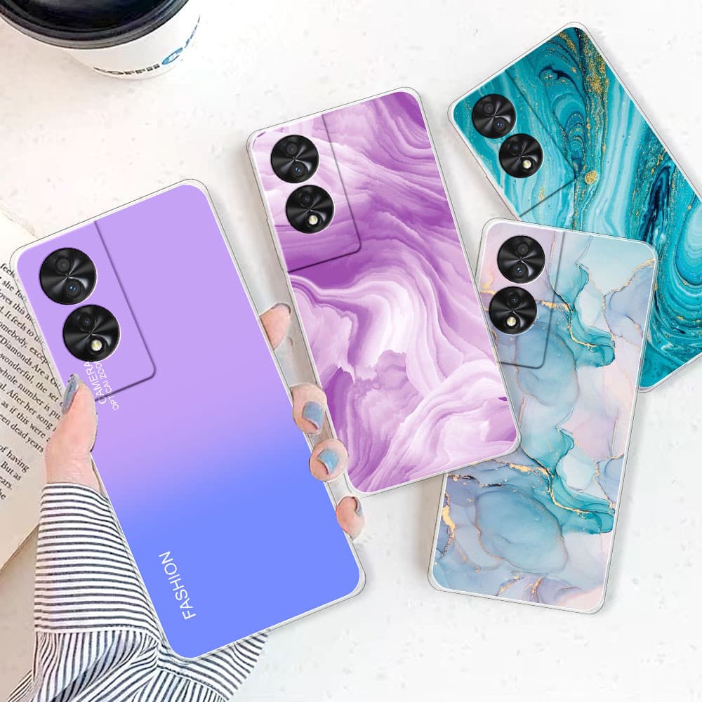 Para TCL 40 NxtPaper 4G Tampa Traseira Transparente 40NxtPaper Funda Caixa De Silicone Macia Telefone Ou TCL40NxtPaper Coque