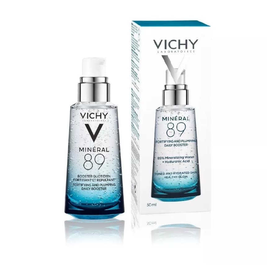 Vichy Minéral 89 Sérum Fortalecedor 50ml Hidratação Intensa Barreira Forte e Pele Sensível Água Termal Ácido Hialurônico