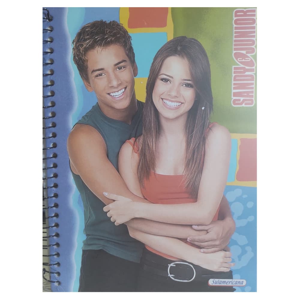 Kit 4 Caderno Escolar Espiral Coleção 200 Folha Sandy Junior