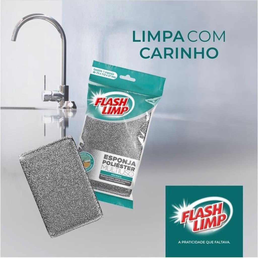 Top Center Online KIT ESPONJAS MULTIUSO POLIÉSTER FLASH LIMP