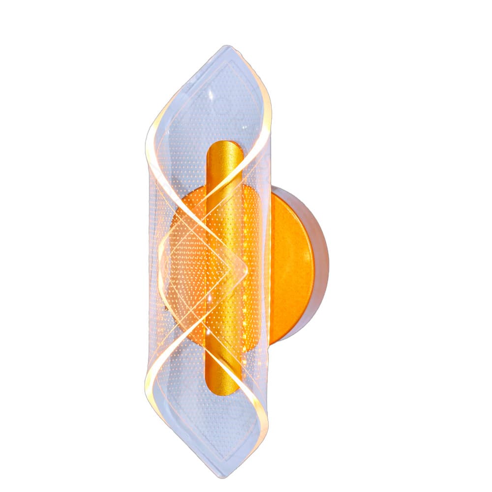 ARANDELA DE PAREDE METAL 6W BIVOLT DOURADA SINDORA