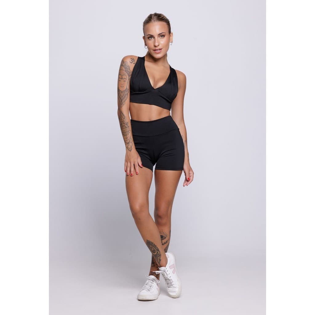 Conjunto Academia Top Fitness Com Bojo E Short Suplex