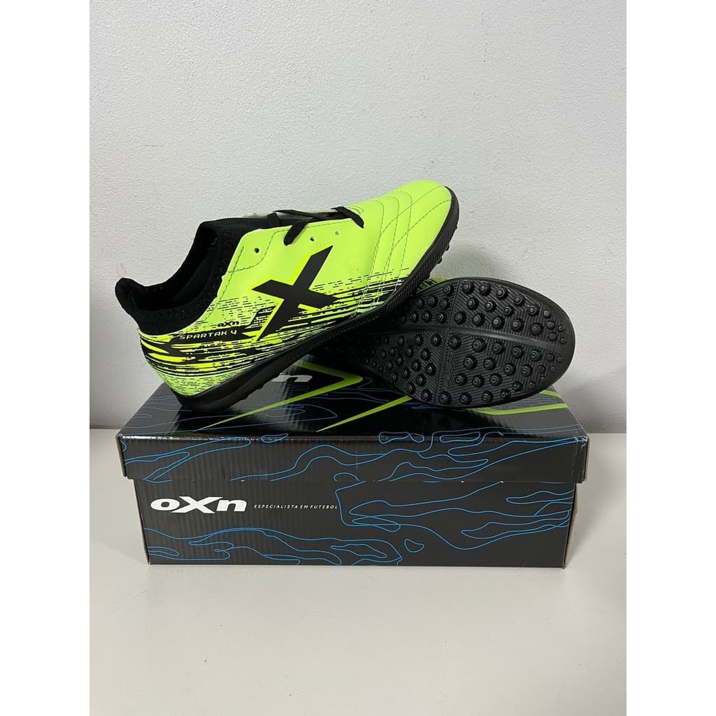 Chuteira Oxn Spartak 4 Neo Botinha Society Neon Original