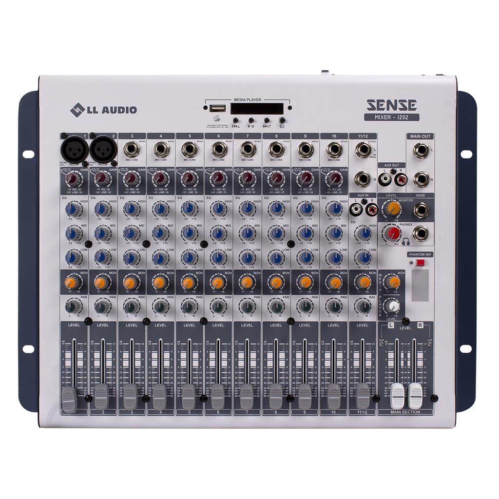 Mesa de Som LL Sense 1202 12 Canais