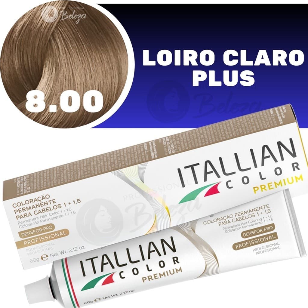 Coloração Itallian Color 60g Louro Claro Plus 8.00