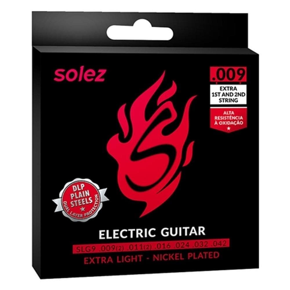 ENCORDOAMENTO PARA GUITARRA SOLEZ SLG9 DLP 09 LEVE