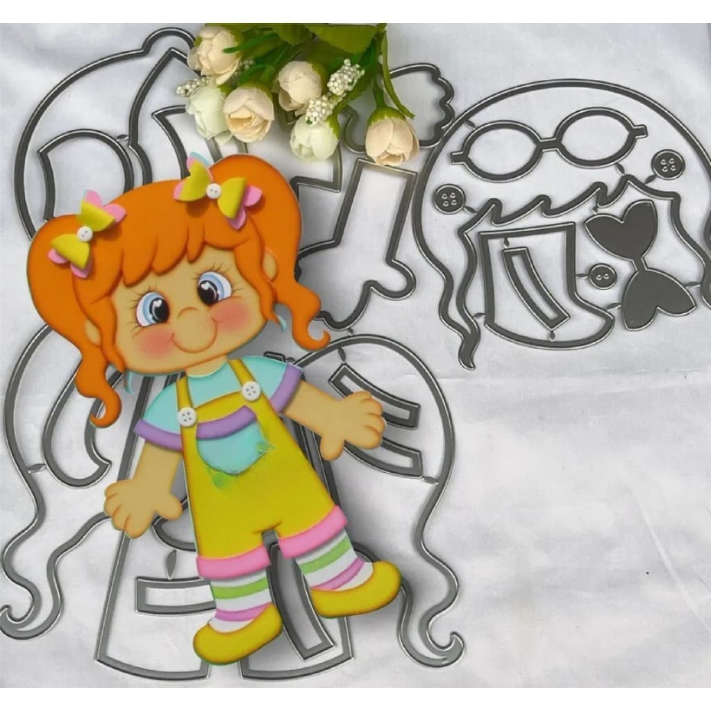 Faca De Corte E Relevo Scrapbook 40 Cm Menina Susy Grande