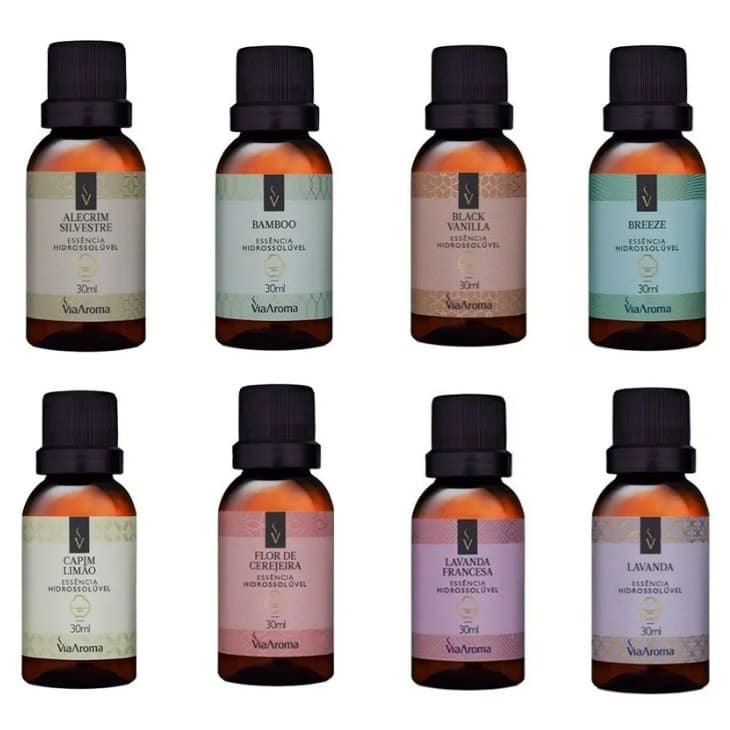 Essência Hidrossolúvel 30ml Via Aroma Umidificador C/ Filtro