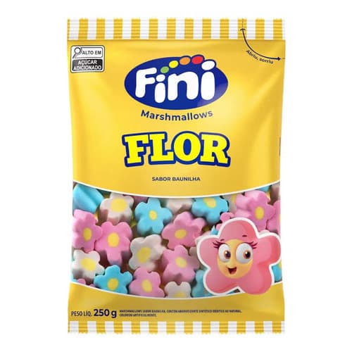 Pacote Marshmallow Flor Fini 250g
