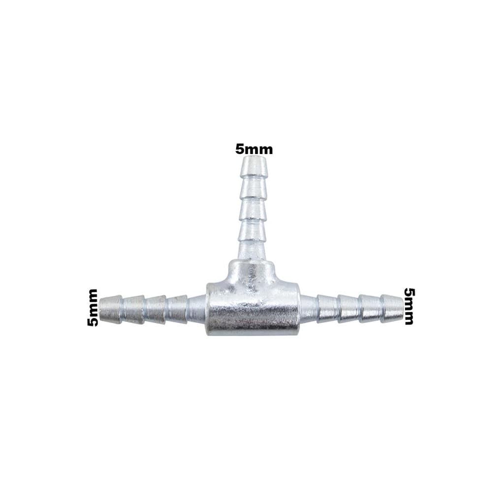 Conexao T Aluminio Brucutu Parabrisa  3/16 4mm Adaptacao