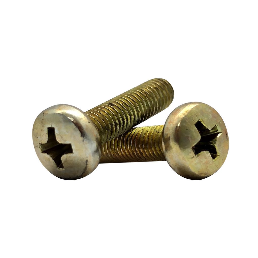 Parafuso Rosca Máquina Panela Phillips Bicromatizado M4 Kit C/ 50 - 100 Unidades