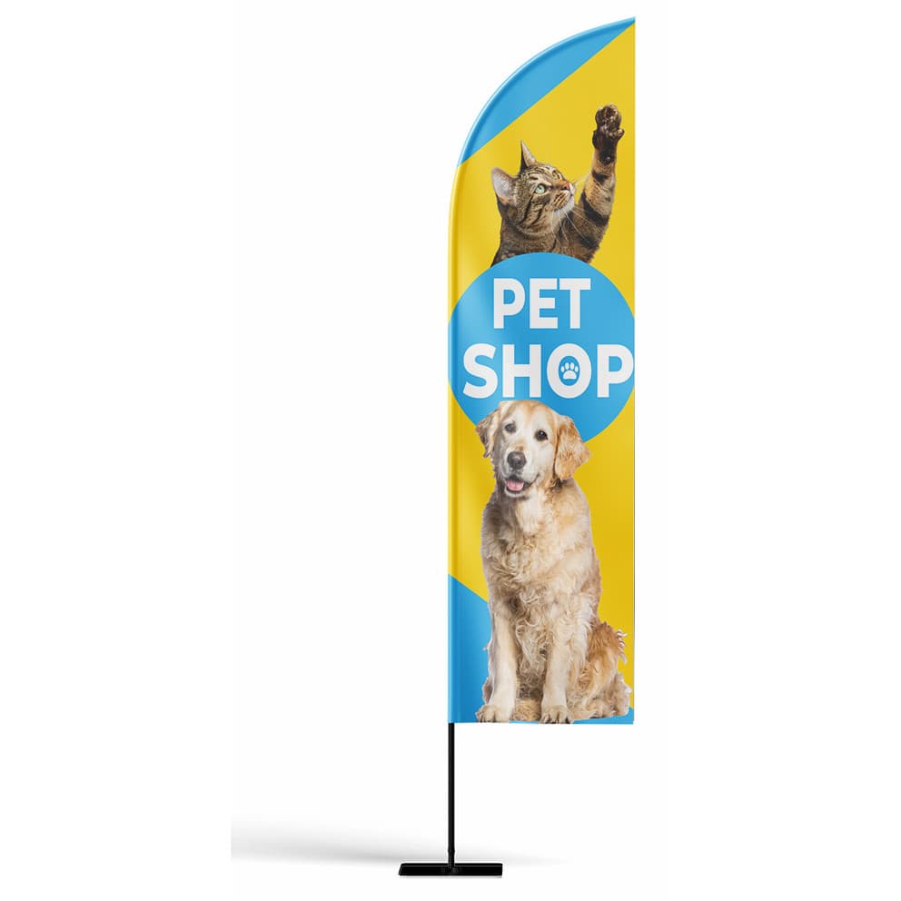 WIND BANNER COMPLETO PET SHOP
