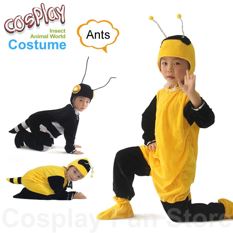 Fantasia de Formiga para Crianças, Traje de Animal para Cosplay, Roupas para Apresentações, Macacão de Inseto para Festa