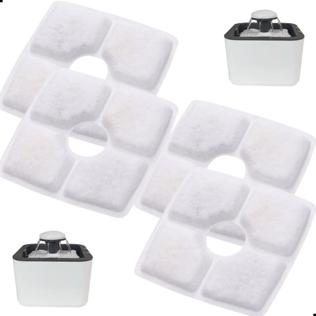Filtros (4 Refil ) Pra Fonte Bebedouro Pet 2,5l Maximum Cor Branco 127/220v amor para pet