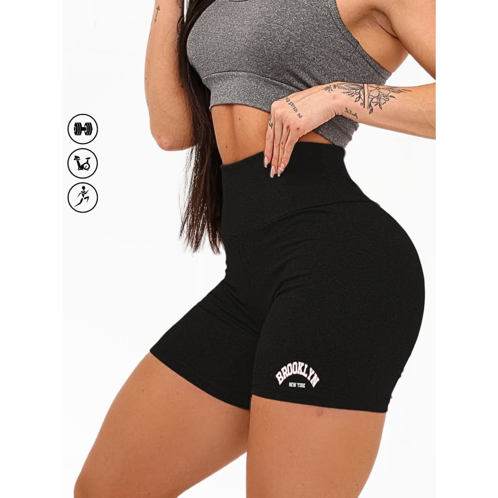 SHORT FEMININO SUPLEX PREMIUM CURTO SHORTS BROOKLYN MODA GRINGA