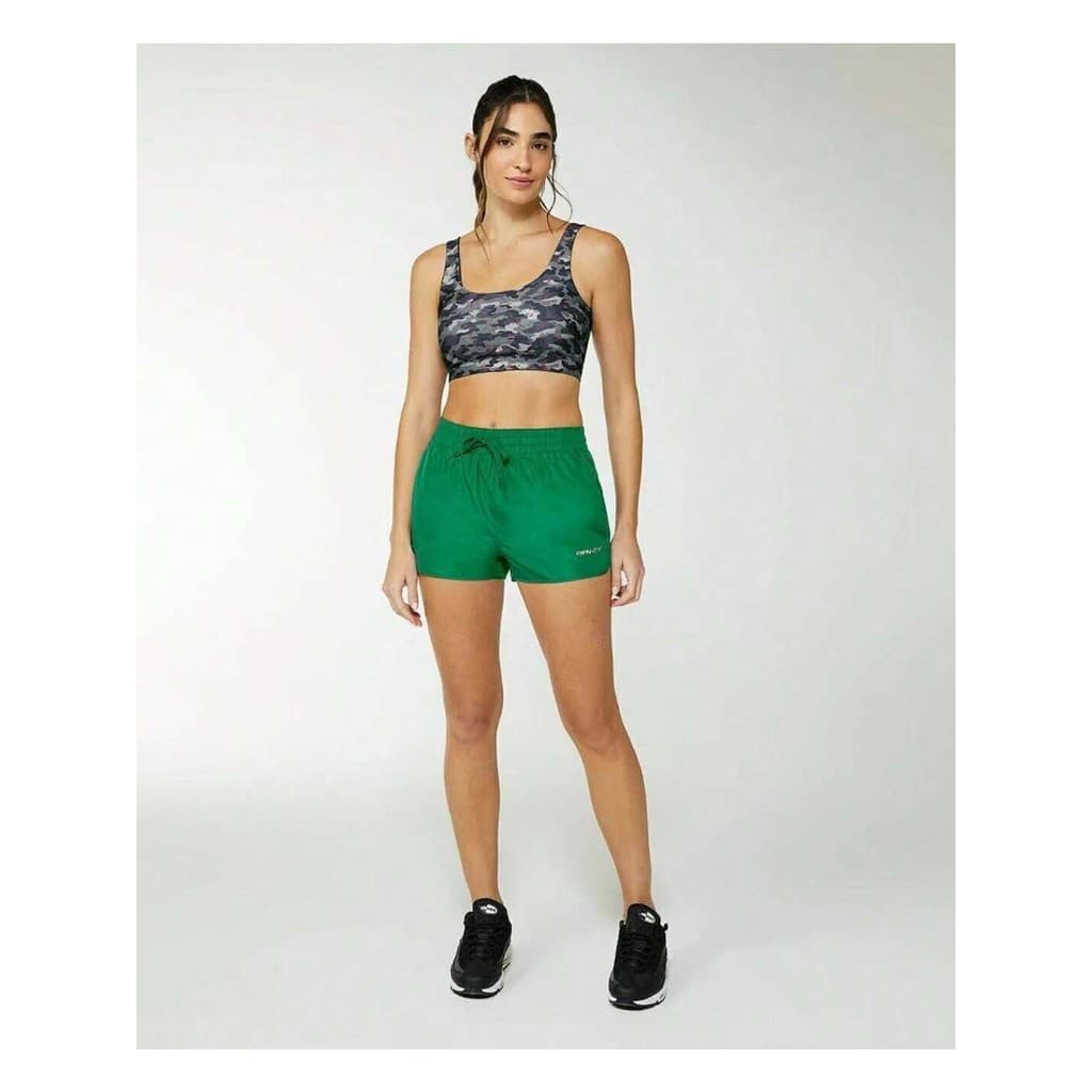 Shorts Feminino Barra Arredondada Em Tafetá - MALWEE - ENFIM ACTIVE