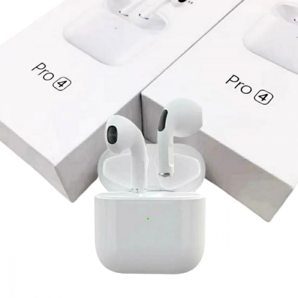 Fone De Ouvido Bluetooth Sem Fio PRO 4 Tws Com Microfone Bluetooth 5.1 Esportivos Para Android / Ios iphone Baratinha