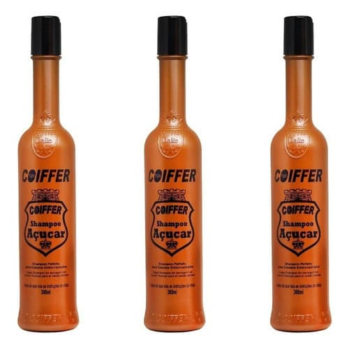 Kit Combo Shampoo Açúcar Coiffer Sos Cabelo Emborrachado