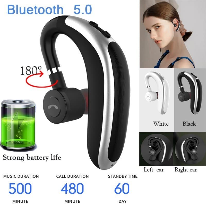Fone De Ouvido Bluetooth Sem Fio Vaporlo Com Microfone À Prova D'água/Para Jogos/Negócios