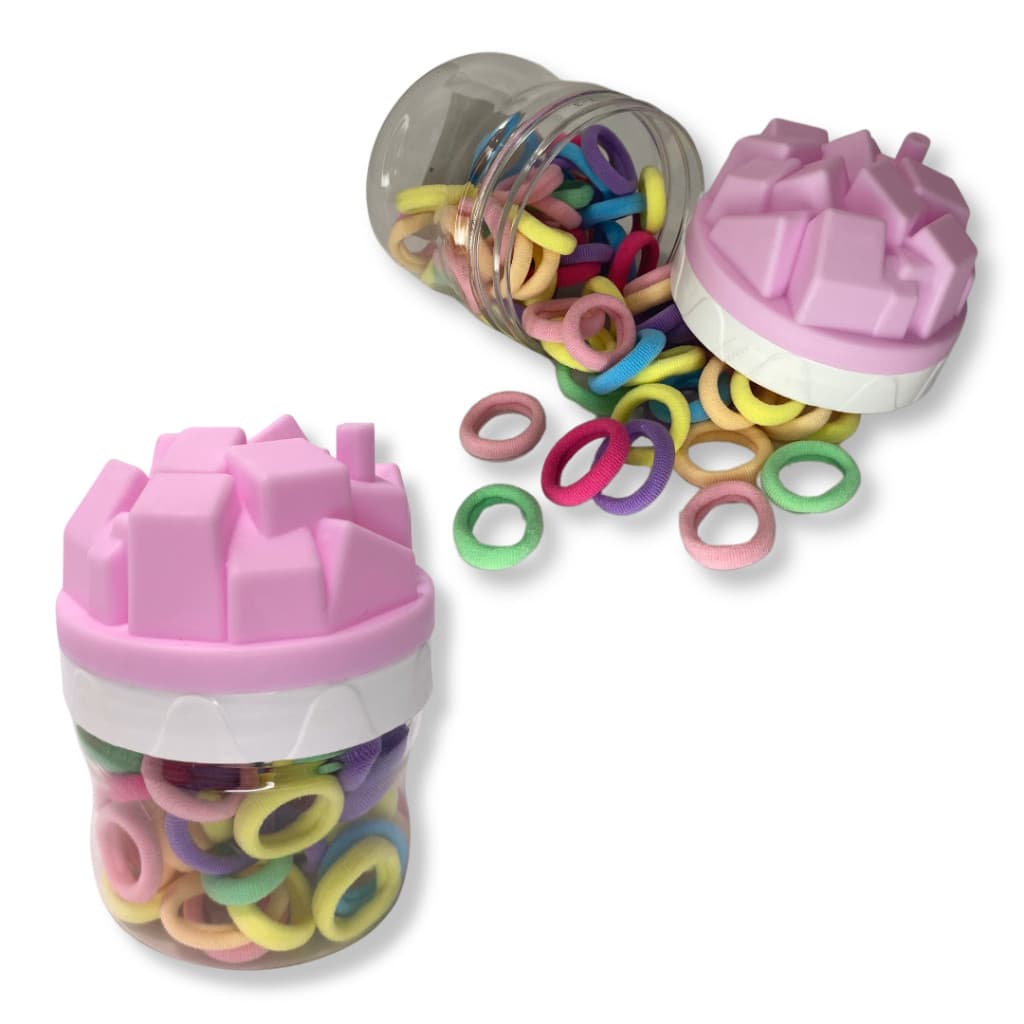 Kit 65 Elásticos para Cabelo Infantil