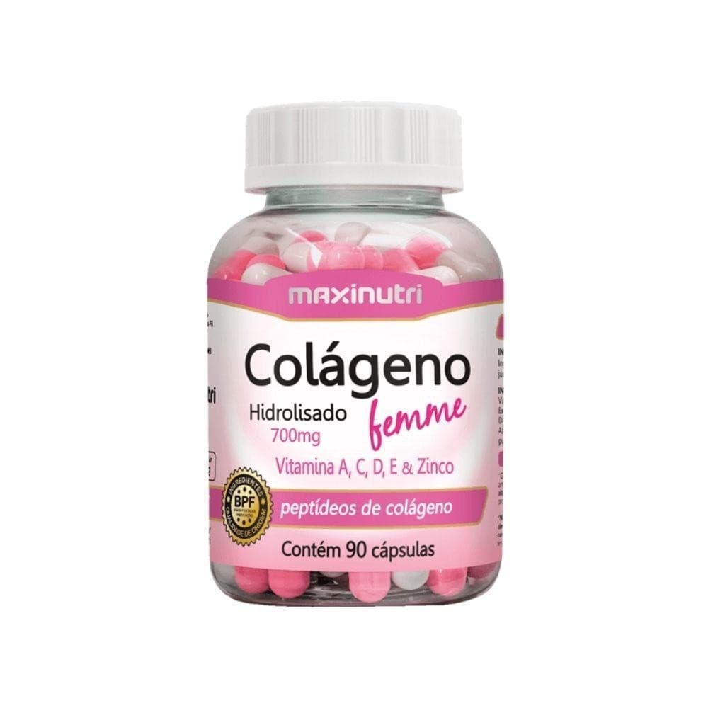 Colágeno Hidrolisado Femme - 90 Cápsulas - Maxinutri
