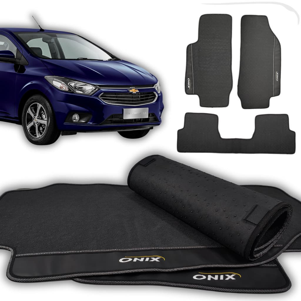 Tapete Onix 2018 2019 Lt Tapete carro ONIX Turbo Tapete emborrachado para Onix antigo