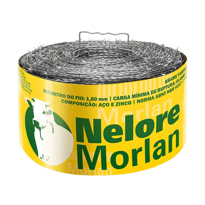 Arame Farpado Nelore- 100M Fio 1,60mm - MORLAN