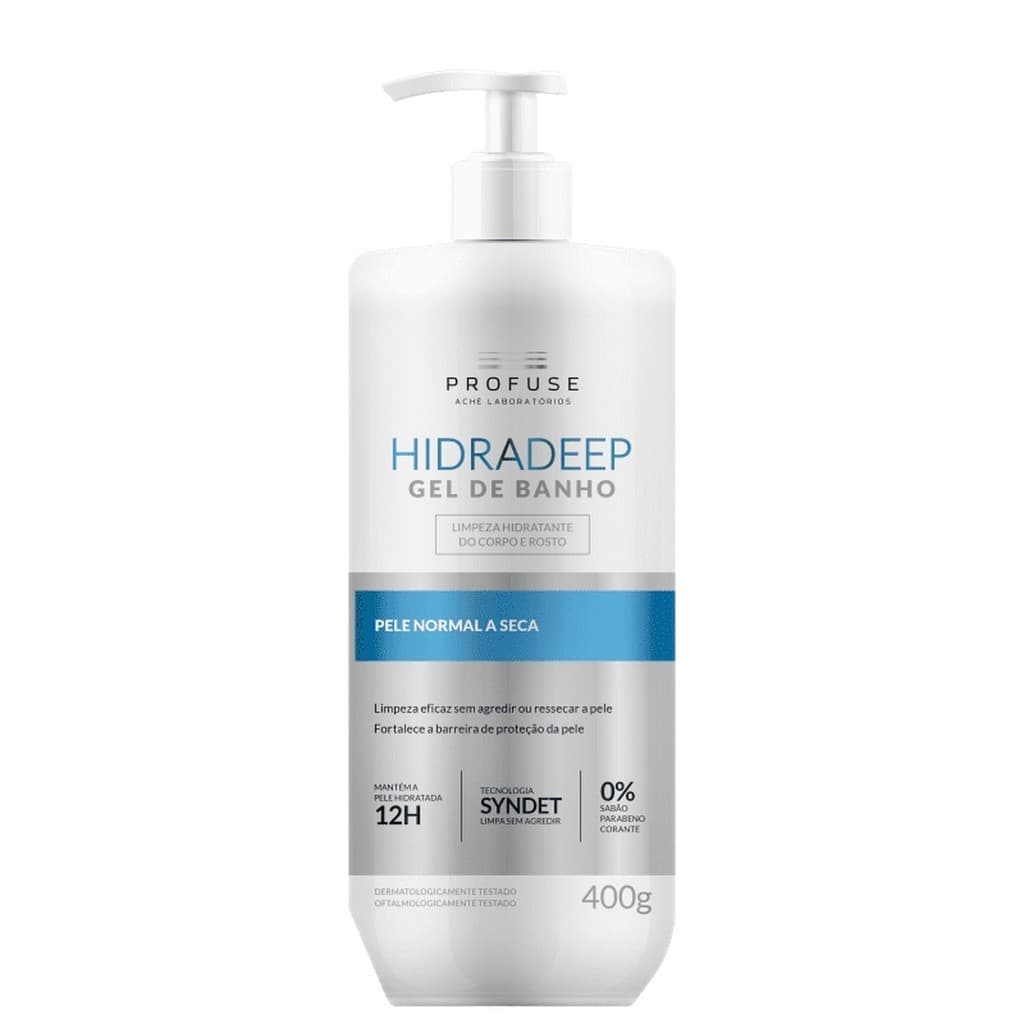 Profuse Hidradeep Gel de Banho Corpo e Rosto Pele Normal a Seca 400g