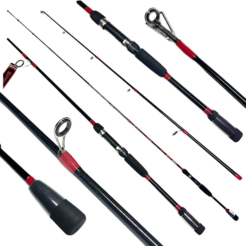 VARA PARA MOLINETE PLUSFISH SPIN SP562MH 5'6" (1.68M) 15-30LB - VERMELHA - 2 PARTES