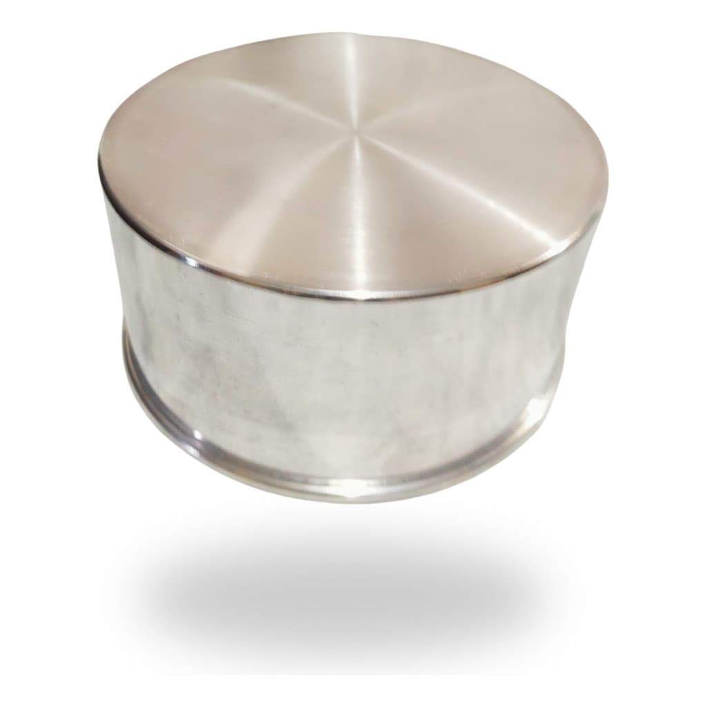 Forma Bolo Assadeira Redonda Alta Kit Alumínio Para Pudim Torta Pão Jogo Fundo 20x10 Cm Alumínio Polida